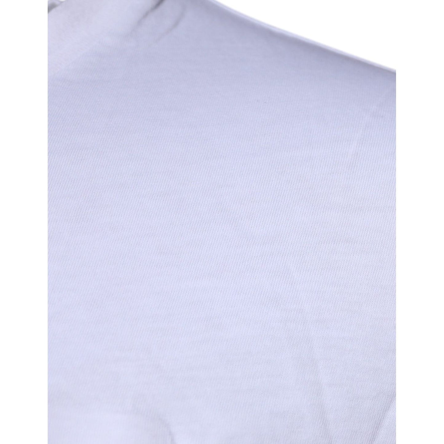 Dolce & Gabbana White DG Logo Cotton Crew Neck T-shirt TSH87403-50