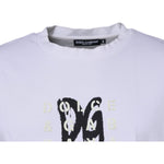 Dolce & Gabbana White DG Logo Crew Neck Short Sleeve T-shirt TSH87259-44