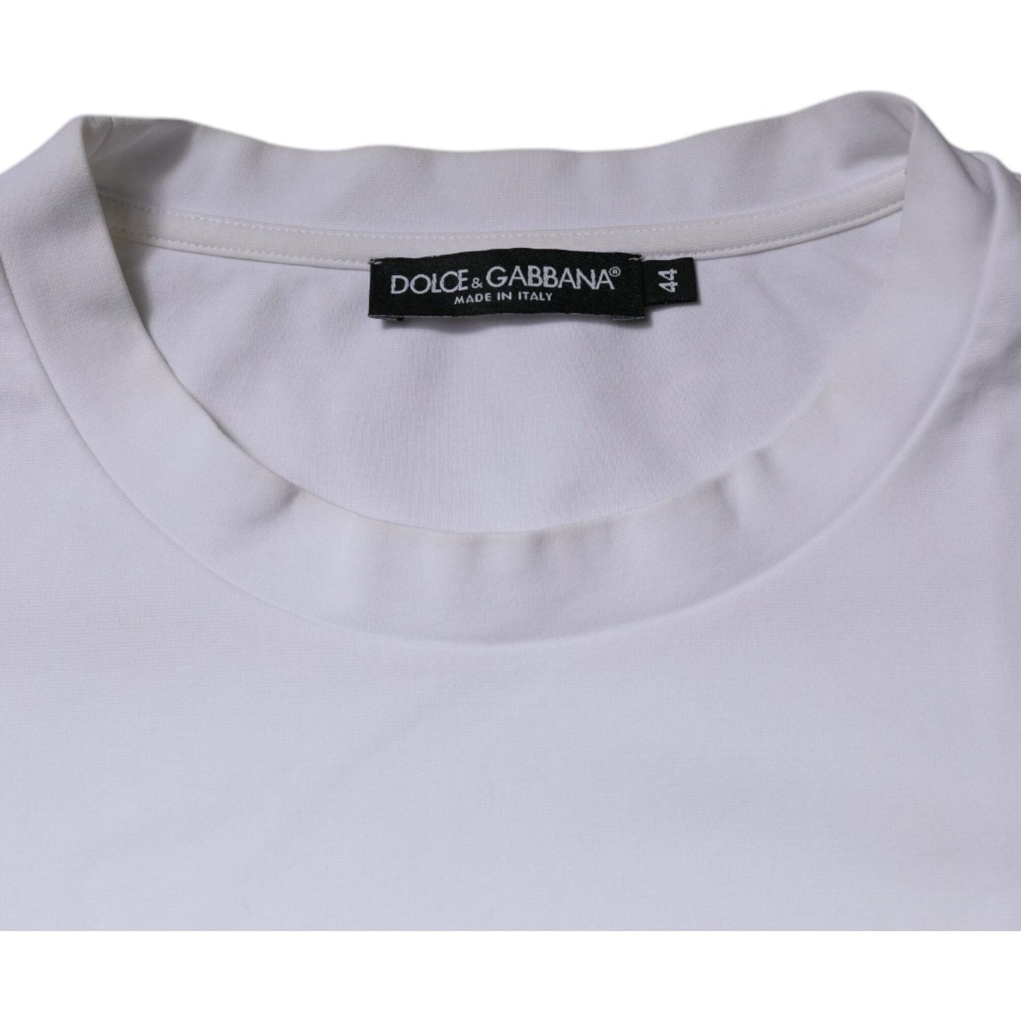 Dolce & Gabbana White DG Logo Crew Neck Short Sleeve T-shirt TSH87259-44
