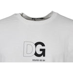 Dolce & Gabbana White DG Logo Crew Neck Short Sleeves T-shirt TSH87257-48