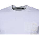 Dolce & Gabbana White DG Logo Crew Neck Short Sleeves T-shirt TSH87260-50