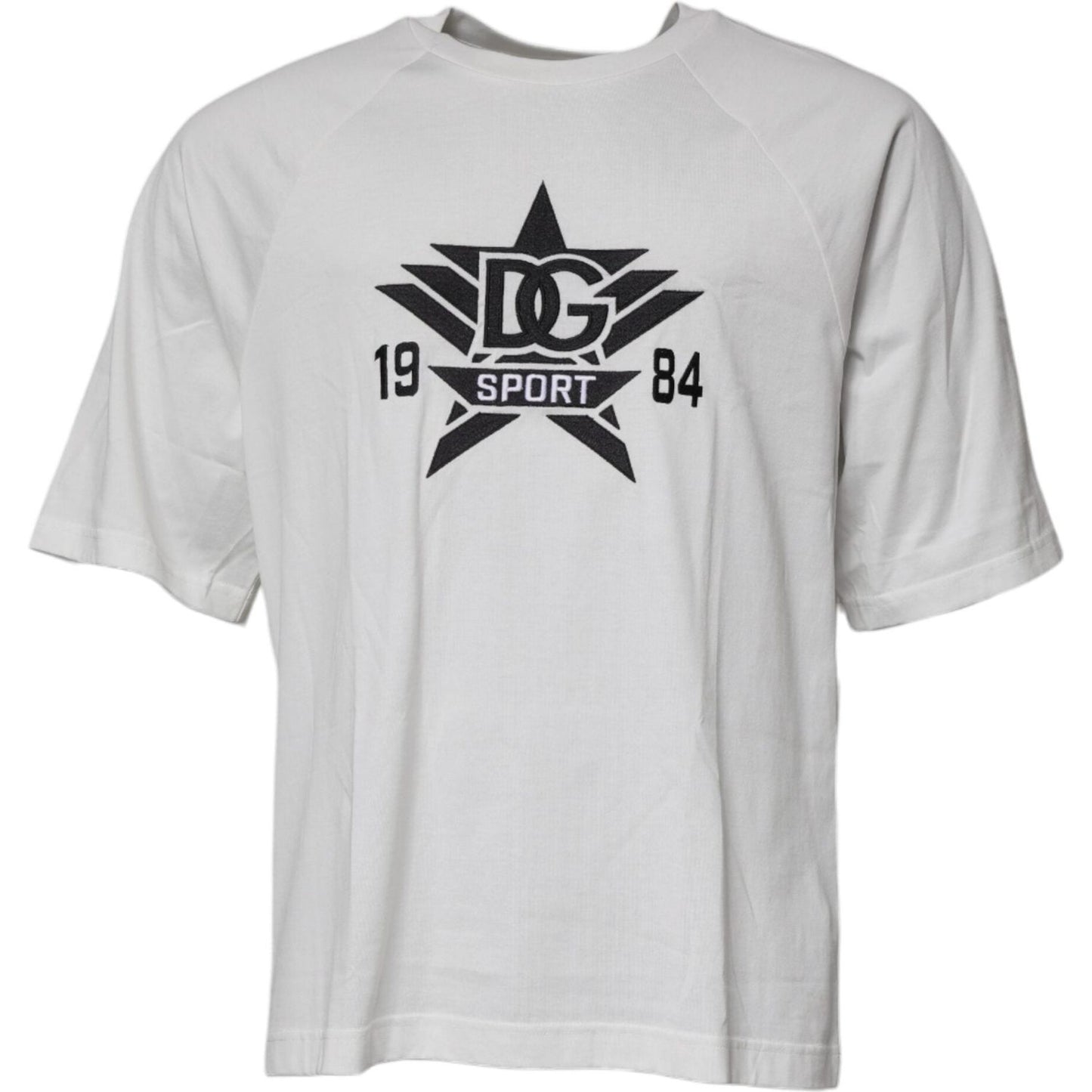 Dolce & Gabbana White DG Sport Crew Neck Short Sleeve T-shirt TSH87270-50