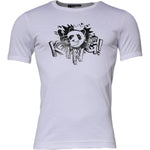 Dolce & Gabbana White Panda King Cotton Crew Neck T-shirt TSH87232-44