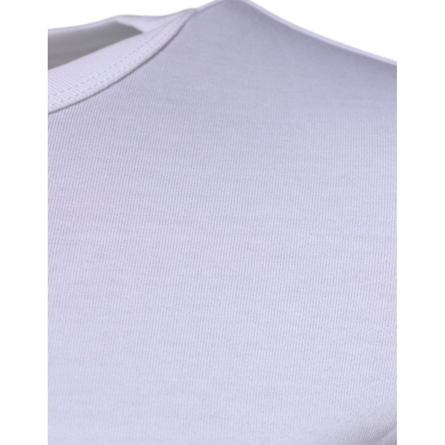 Dolce & Gabbana White Panda King Cotton Crew Neck T-shirt TSH87232-44