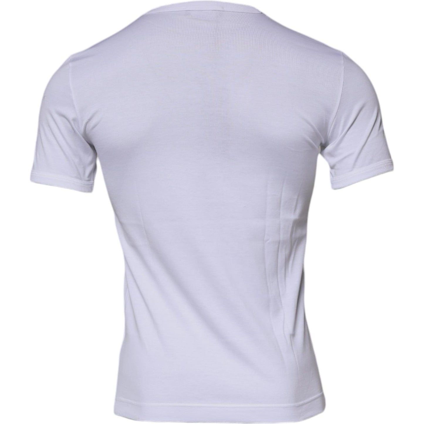 Dolce & Gabbana White Panda King Cotton Crew Neck T-shirt TSH87232-44