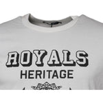 Dolce & Gabbana White Royals Heritage Cotton T-shirt TSH87231-46