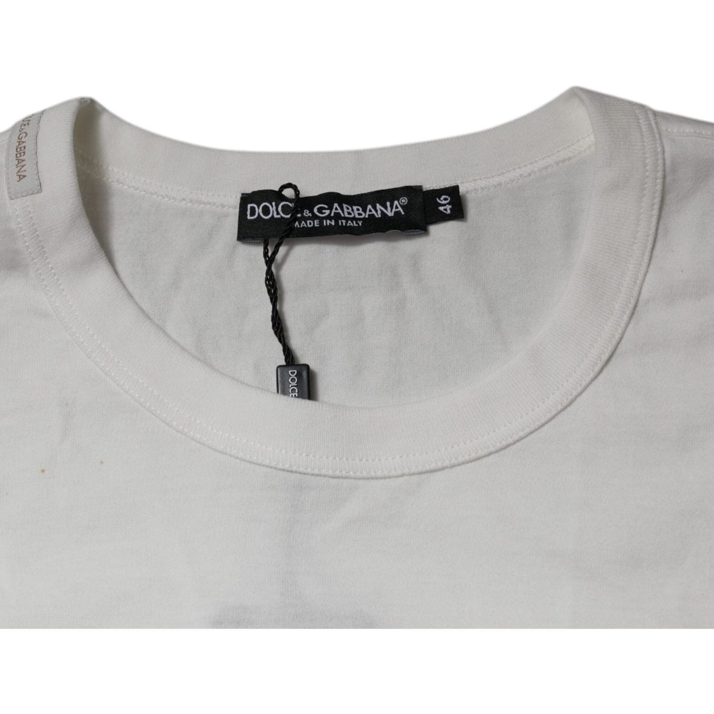 Dolce & Gabbana White Royals Heritage Cotton T-shirt TSH87231-46