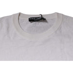 Dolce & Gabbana White Silk Crew Neck Men Pullover Sweater TSH87543-46