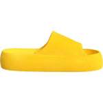 Dolce & Gabbana Yellow Rubber Slides Sandals Beachwear Shoes LA11842-39