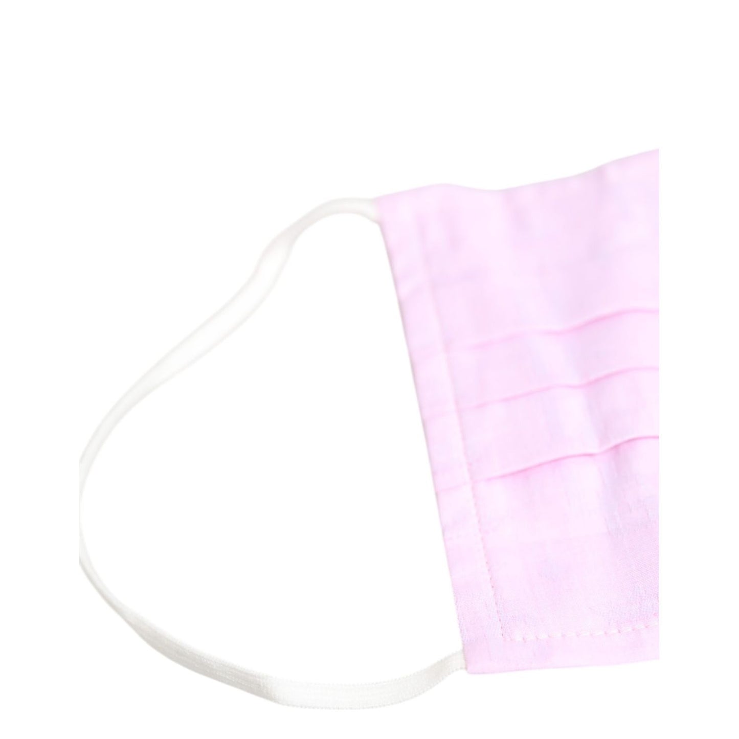 Dolce & Gabbana Pink Cotton Logo Elastic Ear Strap Face Mask