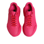 Dolce & Gabbana Pink Leather Daymaster Low Top Sneakers Shoes LA12849-37