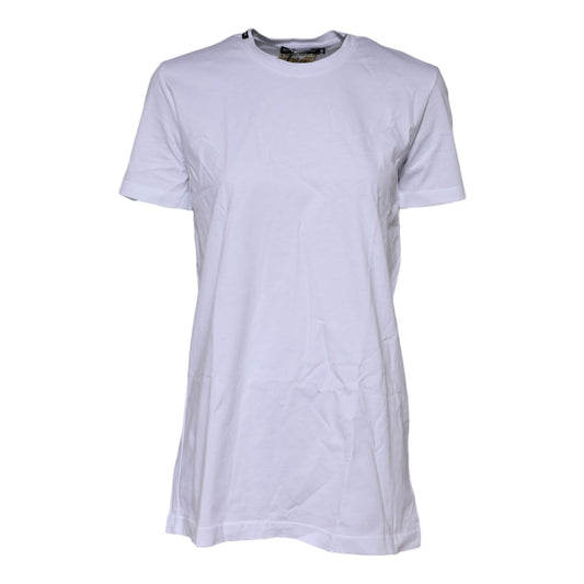 Dolce & Gabbana White Short Sleeves Crew Neck Top T-shirt