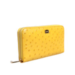 Dolce & Gabbana Yellow Leather Logo Plaque Zip Around Continental Wallet BAG4690