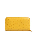 Dolce & Gabbana Yellow Leather Logo Plaque Zip Around Continental Wallet BAG4690