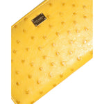 Dolce & Gabbana Yellow Leather Logo Plaque Zip Around Continental Wallet BAG4690