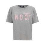 Dsquared² Elegant Gray Cotton Top for Women DS-4631662-XS