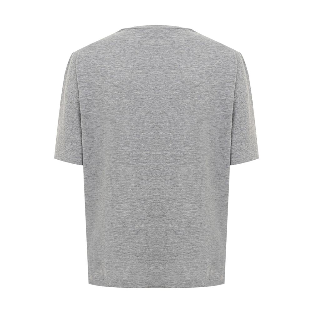 Dsquared² Elegant Gray Cotton Top for Women DS-4631662-XS