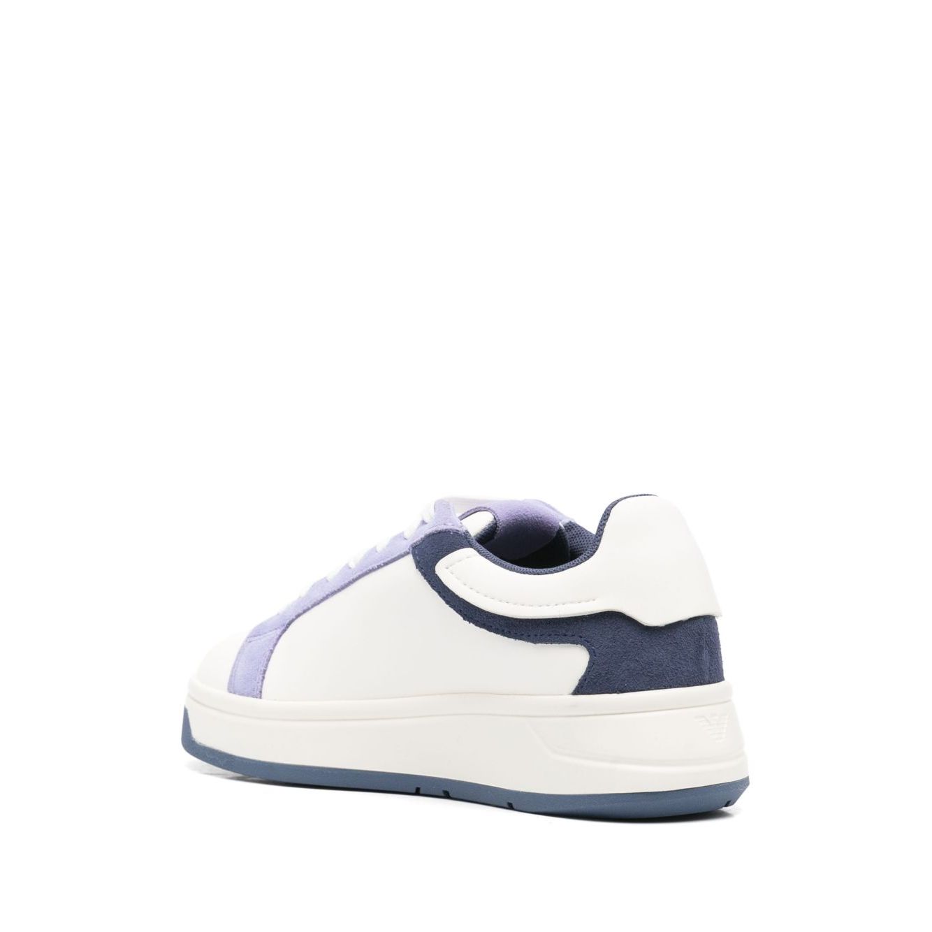 EMPORIO ARMANI EXCLUSIVE Emporio Armani Leather sneakers with suede details and eagle plate Sneakers