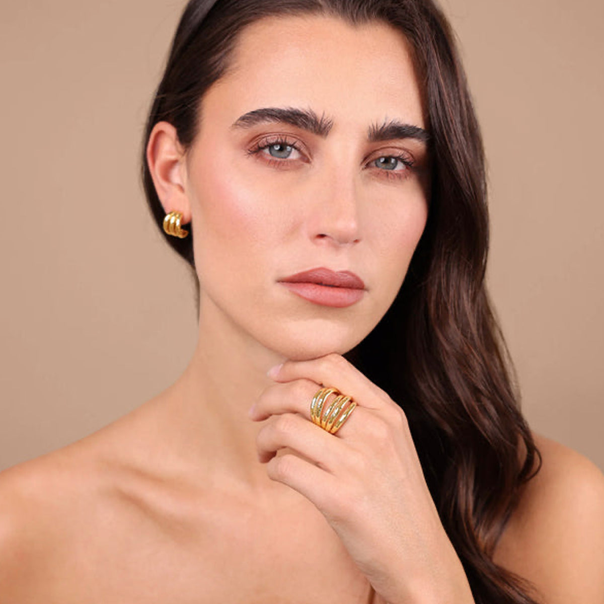 ETRUSCA JEWELS JEWELRY Mod. WSET00870.YG-18 DESIGNER FASHION JEWELLERY