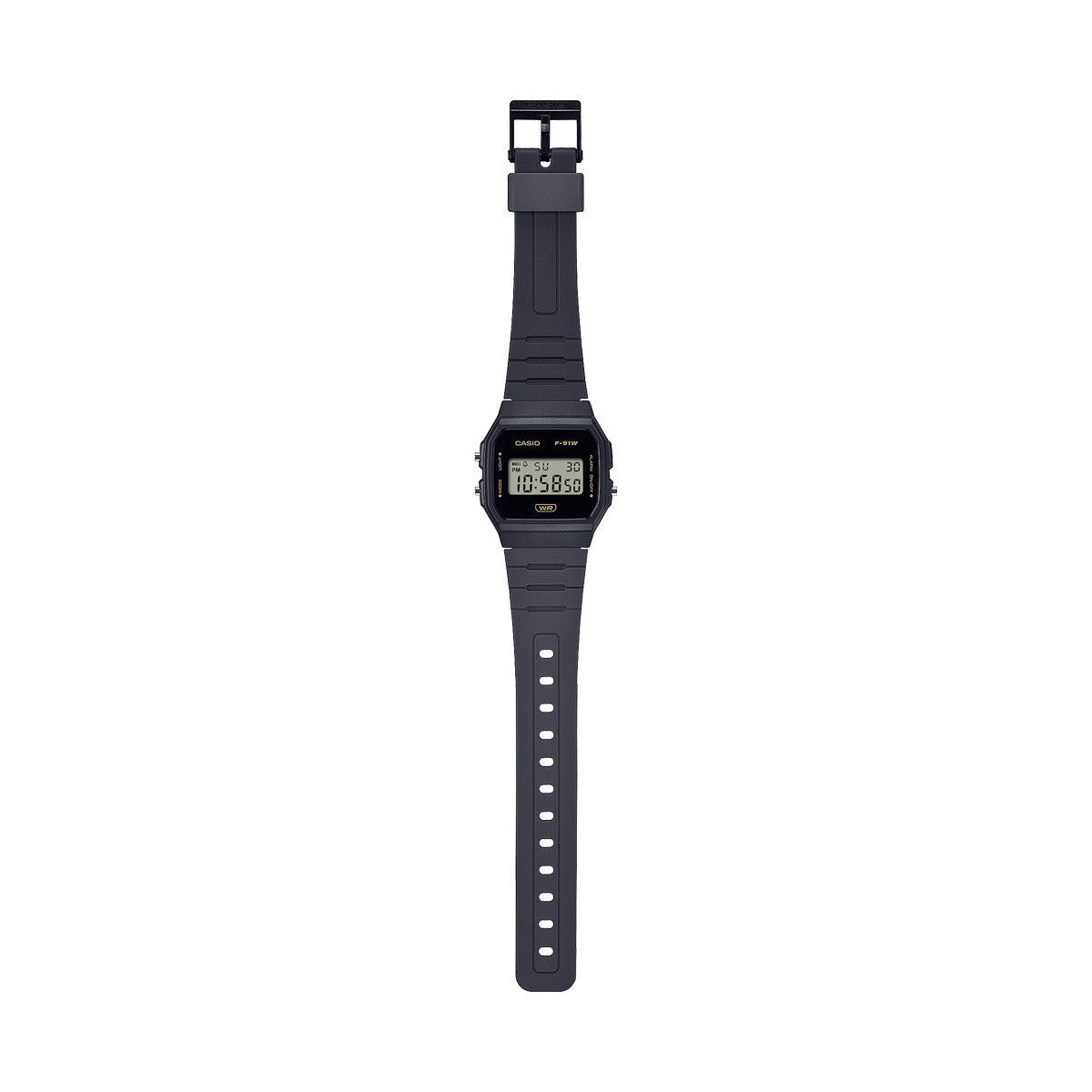 CASIO VINTAGE Mod. F-91 BIO RESIN STRAP - BLACK F-91WB-8AEF