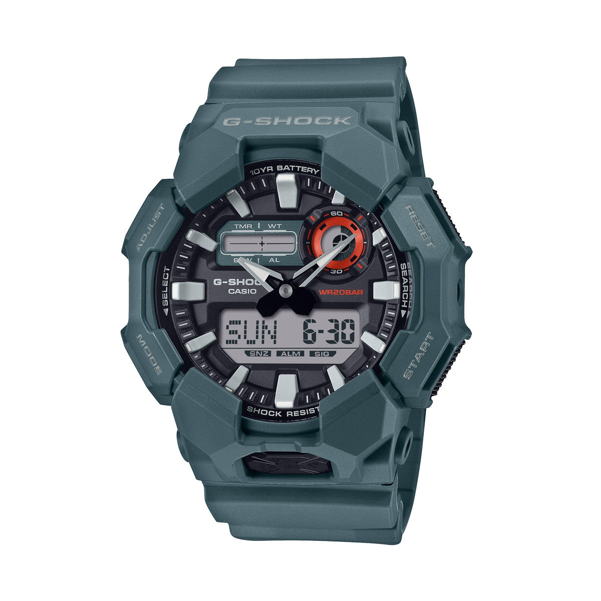 CASIO G-SHOCK Mod. NEW RUGGED BASIC Analog-Digital 10-Year Battery GA-010-2AER