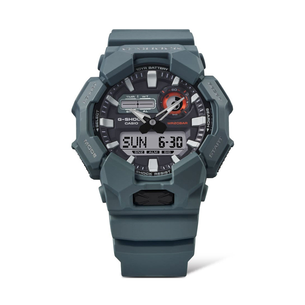 CASIO G-SHOCK Mod. NEW RUGGED BASIC Analog-Digital 10-Year Battery GA-010-2AER
