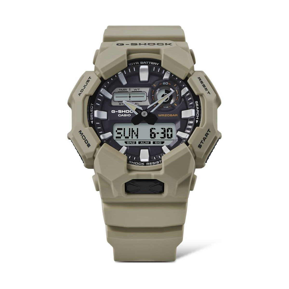 CASIO G-SHOCK Mod. NEW RUGGED BASIC Digital 10-Year Battery GA-010-5AER