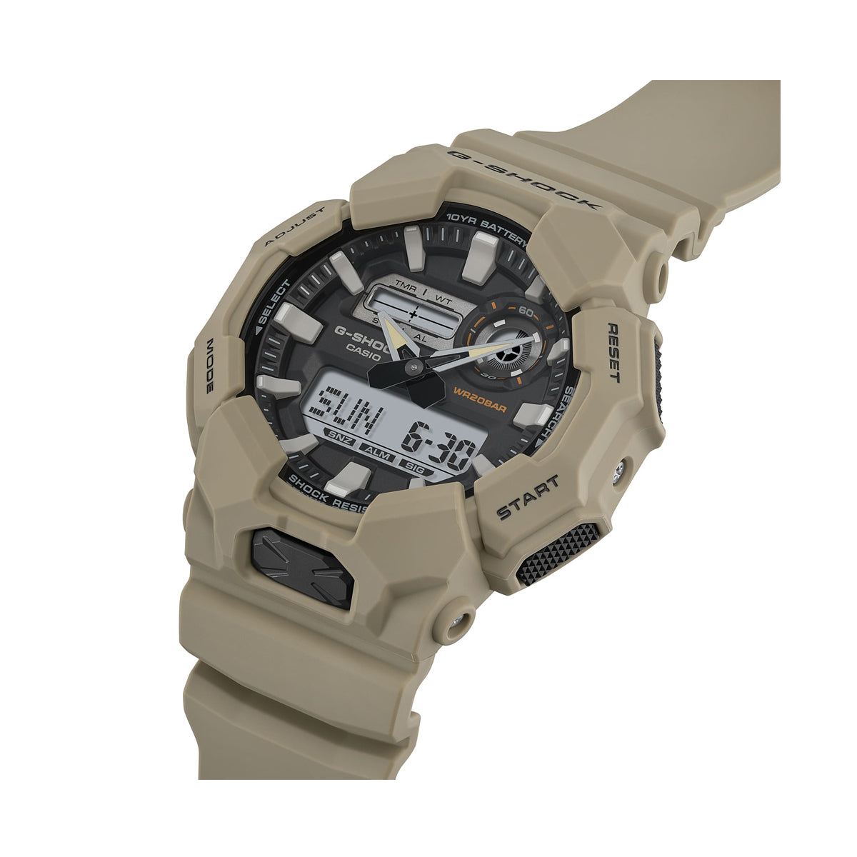 CASIO G-SHOCK Mod. NEW RUGGED BASIC Digital 10-Year Battery GA-010-5AER