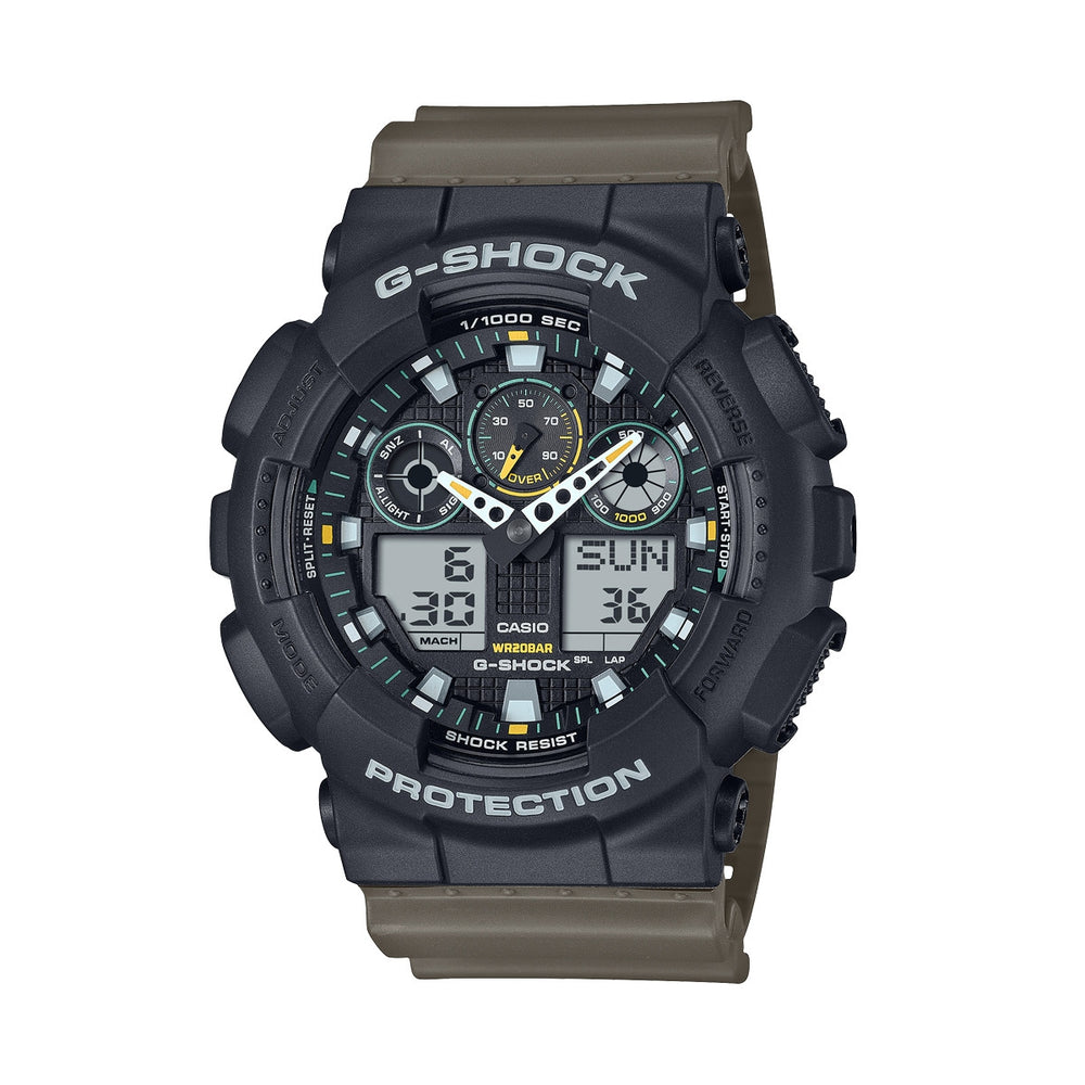 CASIO G-SHOCK Mod.OVERSIZED - TWO TONE UTILITY COLOURS GA-100TU-1A3ER