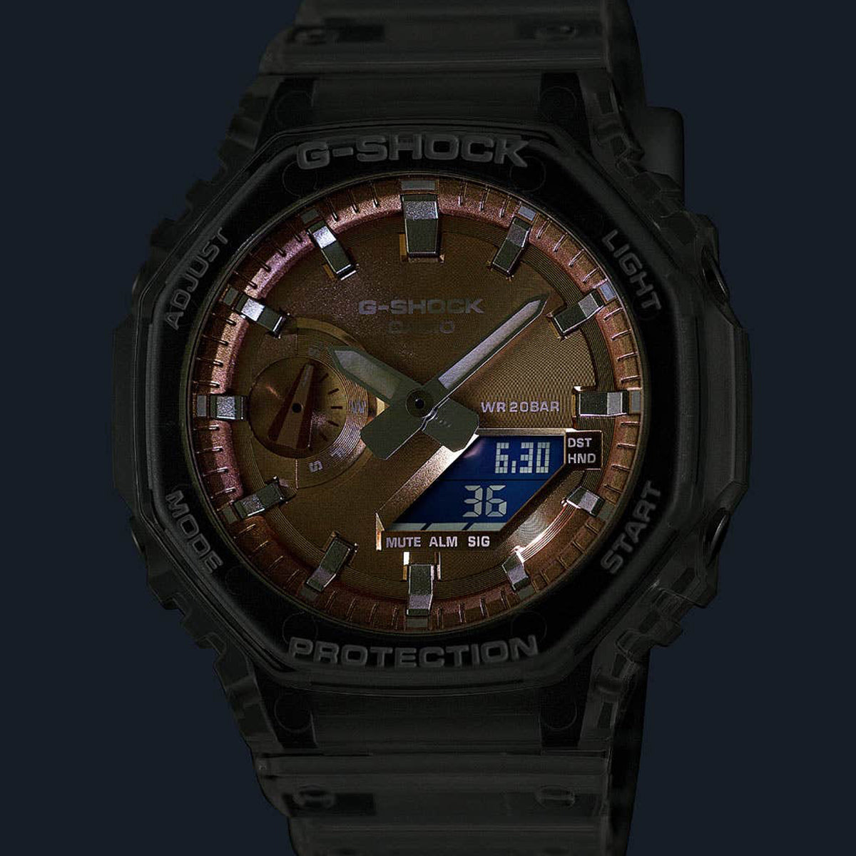 CASIO G-SCHOCK Mod. BRIGHT METALLIC - LIGHT BLUE GA-2100BM-7A2ER