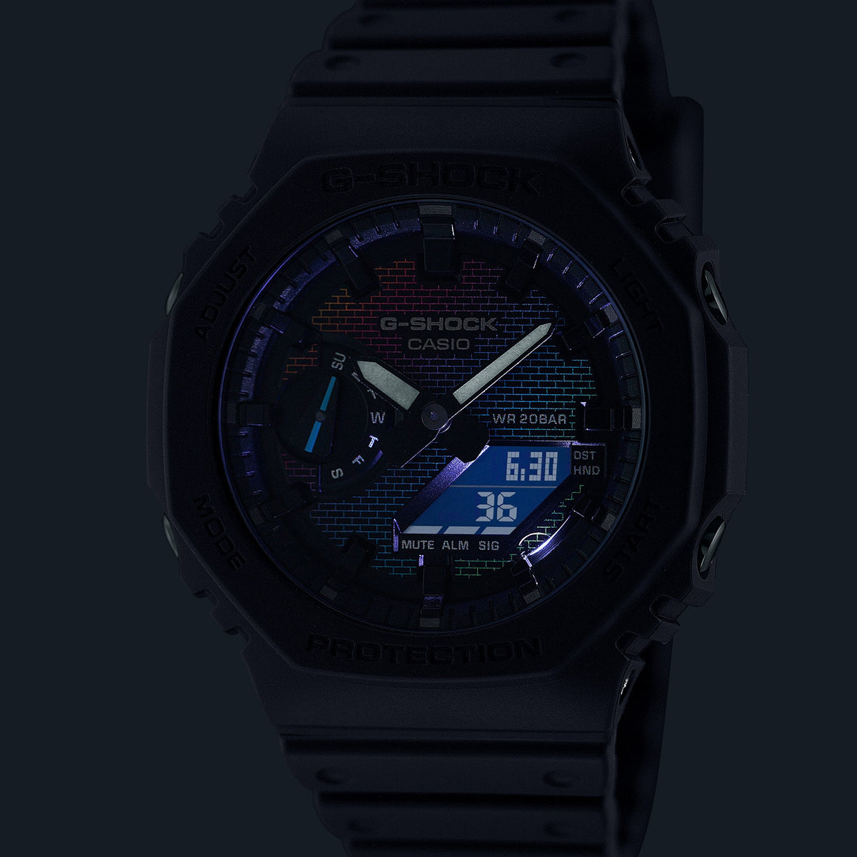 CASIO G-SHOCK Mod. OAK - RAINBOW BRICK WALL SERIE GA-2100RW-1AER