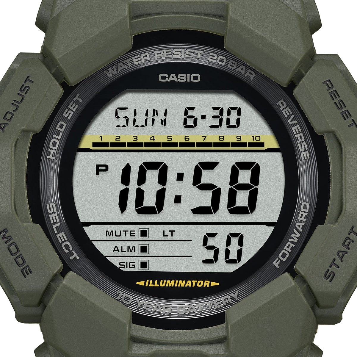 CASIO G-SCHOCK Mod. GRAND DIGIT - GREEN GD-010-3ER