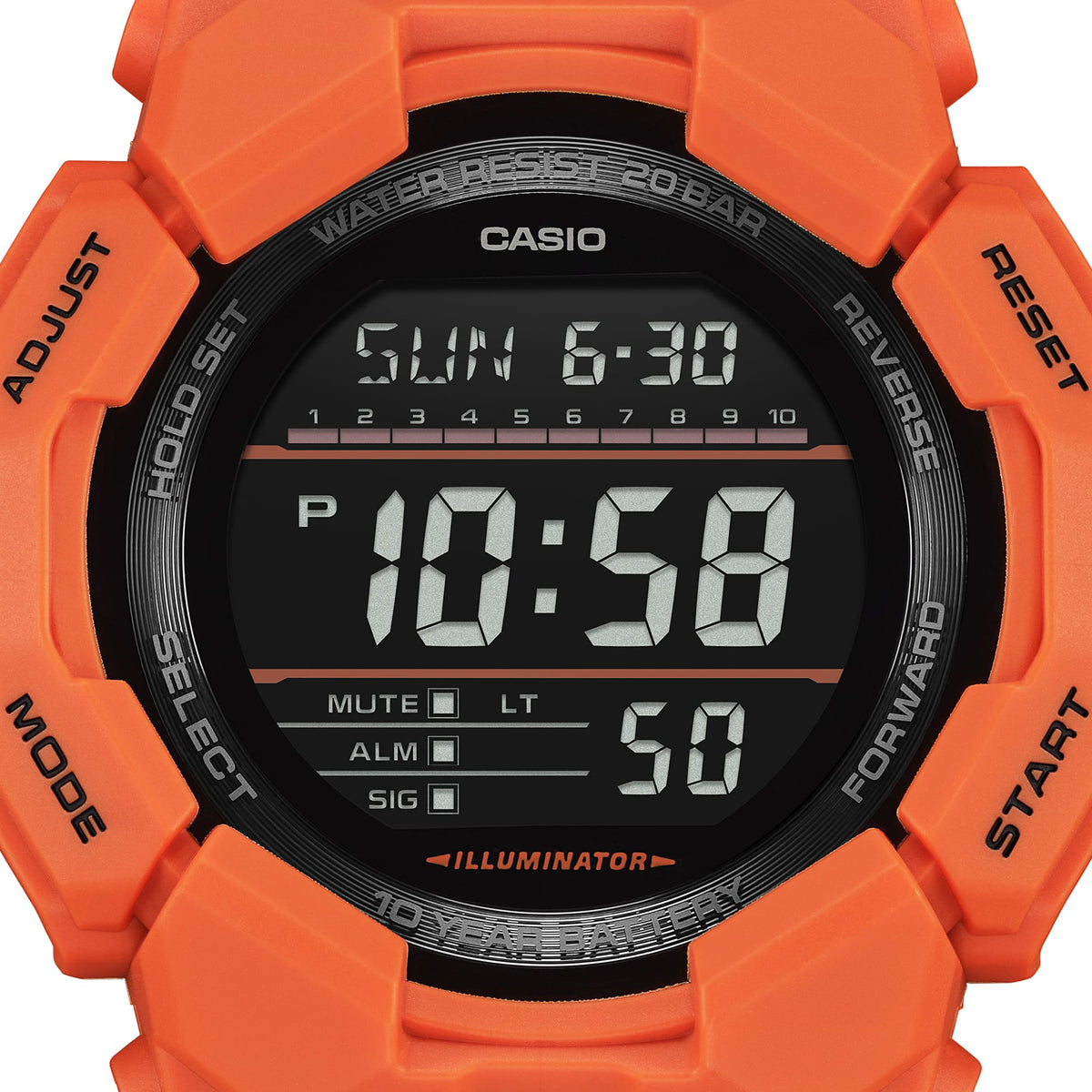 CASIO G-SCHOCK Mod. GRAND DIGIT - ORANGE GD-010-4ER