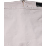 GF Ferre Beige Cotton Stretch Mid Waist Pencil Cut Skirt SKI2023-46