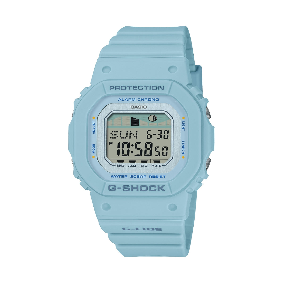 CASIO G-SHOCK Mod. G-LIDE Mid-Blue - SURF TIDE GRAPHS GLX-S5600-2ER