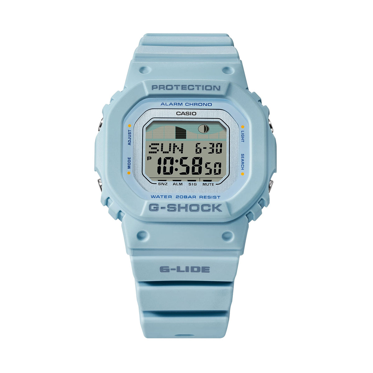 CASIO G-SHOCK Mod. G-LIDE Mid-Blue - SURF TIDE GRAPHS GLX-S5600-2ER