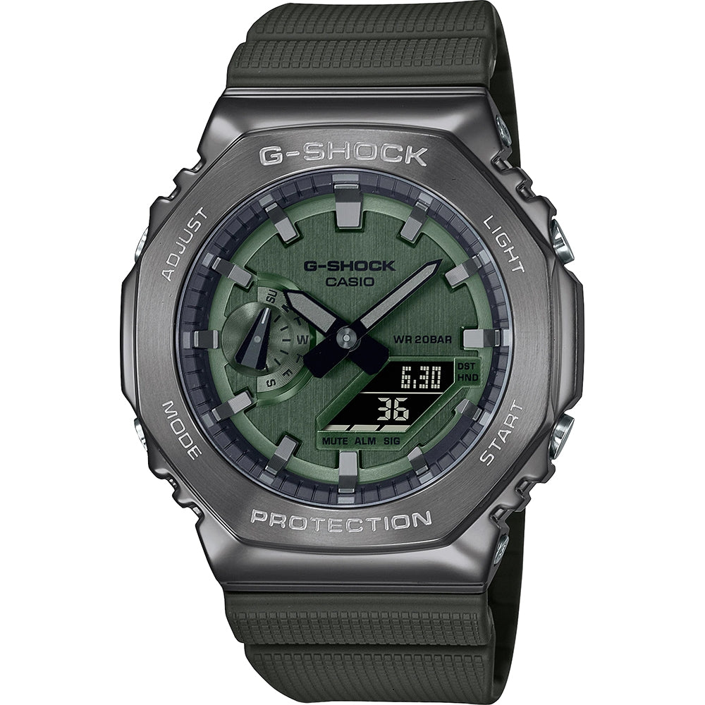 CASIO G-SHOCK Mod. OAK - METAL COVERED - Green GM-2100B-3AER