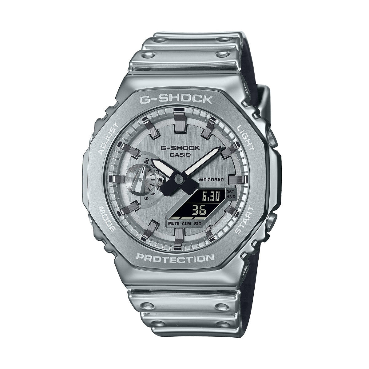 CASIO G-SHOCK Mod. G-STEEL - FINE METALLIC SERIES - SILVER GM-2100YM-8AER