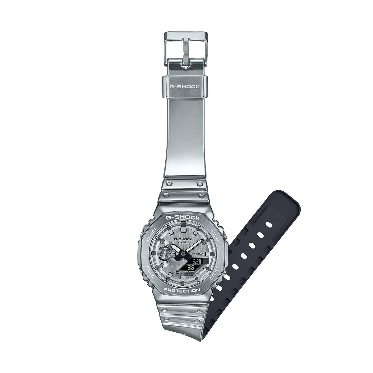 CASIO G-SHOCK Mod. G-STEEL - FINE METALLIC SERIES - SILVER GM-2100YM-8AER