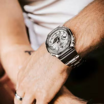 CASIO G-SHOCK Mod. OAK G-STEEL CLASSIC SILVER GM-2110D-7AER