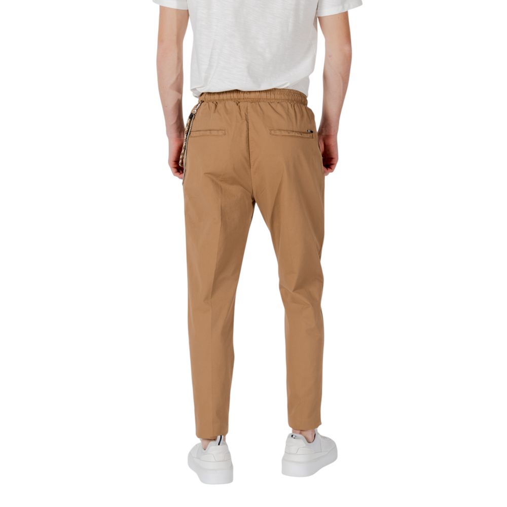 Gianni Lupo Brown Cotton Casual Pants