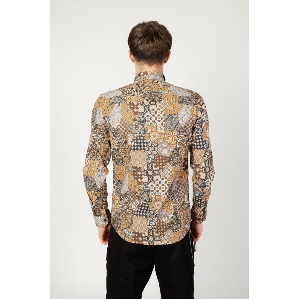 Gianni Lupo Beige Cotton Shirt GI-13067000127-IT44 | S