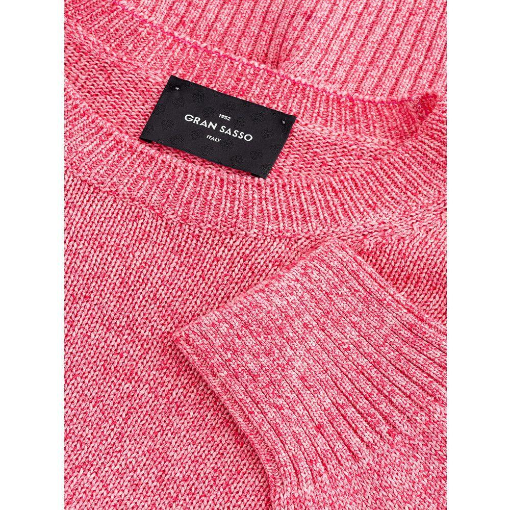 Gran Sasso Pink Cotton Sweater GR-4345675-IT50 | L
