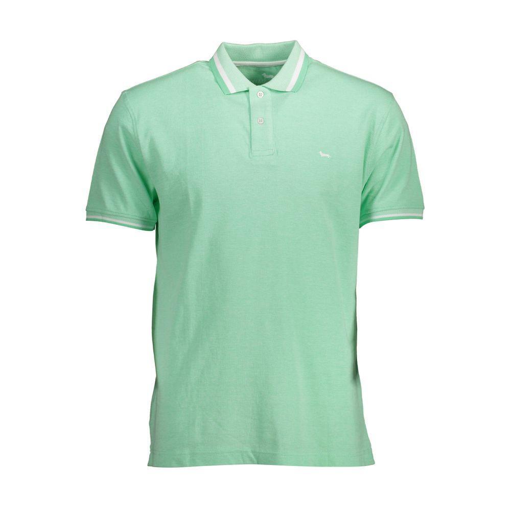 Harmont & Blaine Green Cotton Men Polo Shirt HA-37907-XL