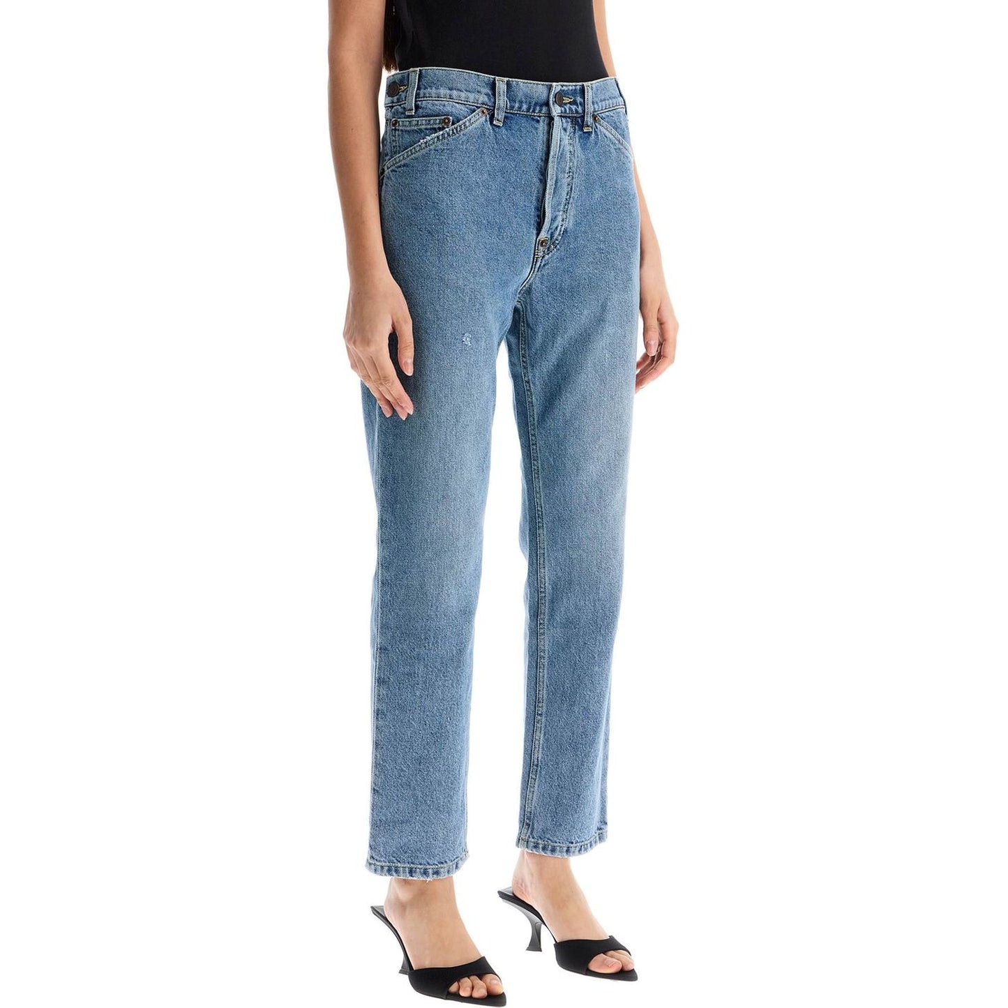 Moschino slim fit jeans with adjustable waistbandJeans