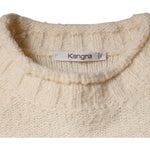KANGRA KANGRA Beige Wool Knit Long Sleeve Round Neck Pullover Sweater TSH87007-46 1728,67345645728,Beige,IT46 | S,KANGRA,Material: 95% Wool 5% Nylon,Men,Preowned / Defect,Sweaters - Men - Clothing