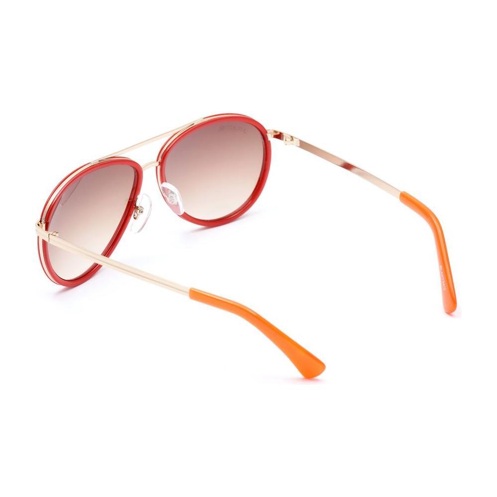 Lancaster Red Metal Sunglasses