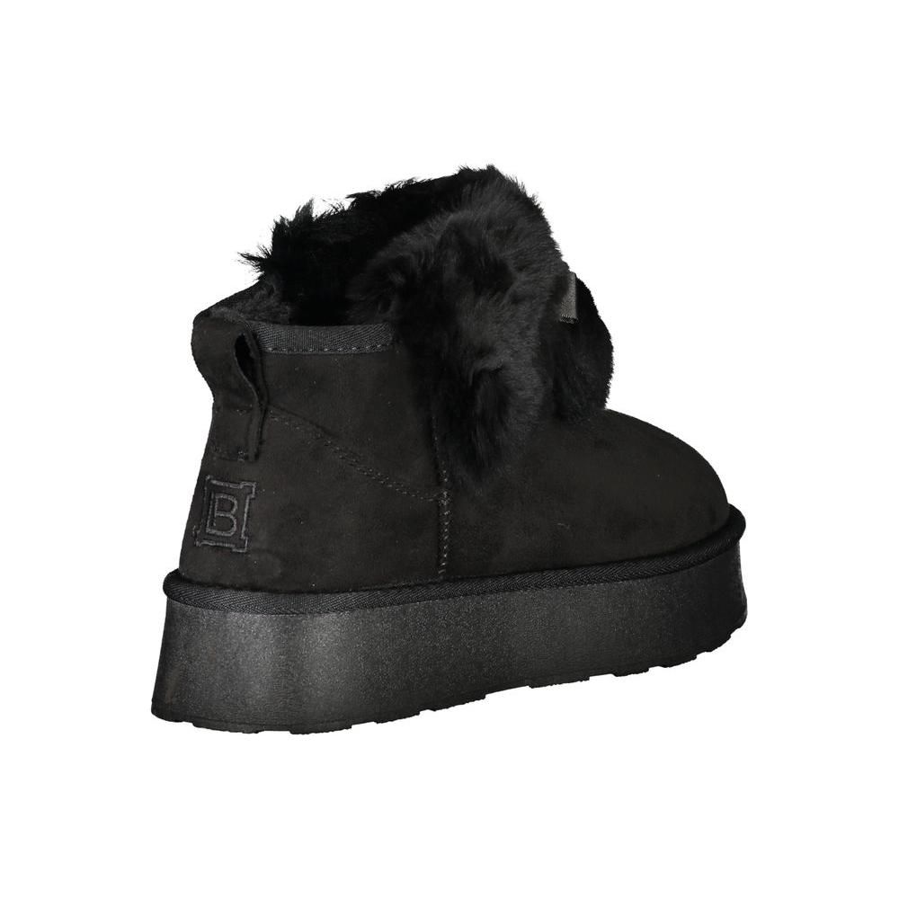 Laura Biagiotti Black Polyester Boot LABI-32810-EU36/US6