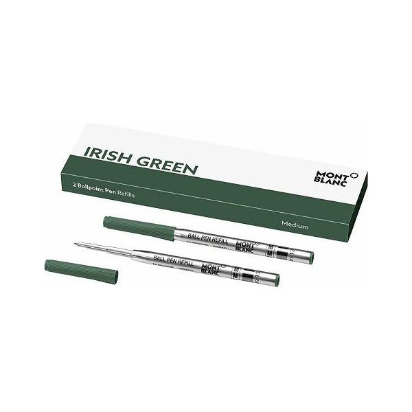 MONTBLANC Mod. IRISH GREEN -  BALLPOINT PEN REFILLS - MEDIUM - 2 PCS