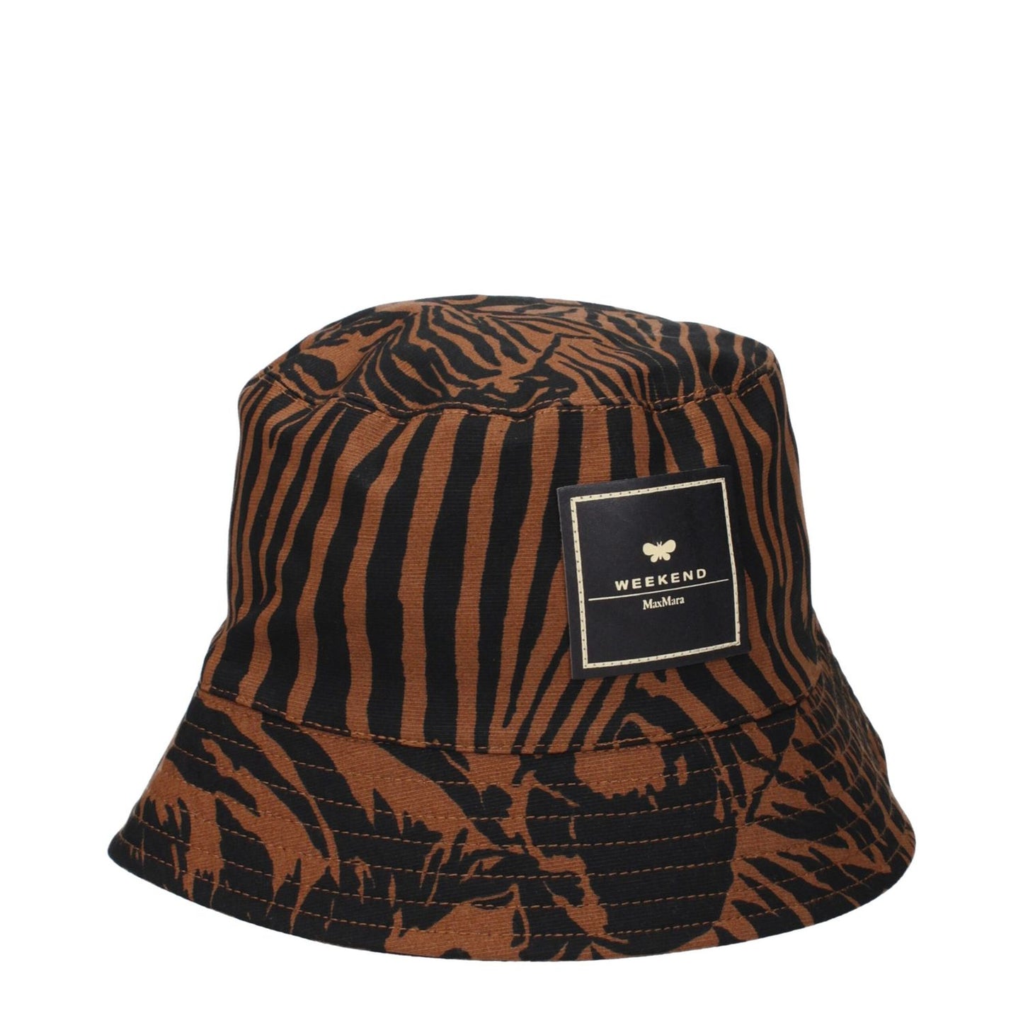 Max Mara Brown Cotton Bucket Hat